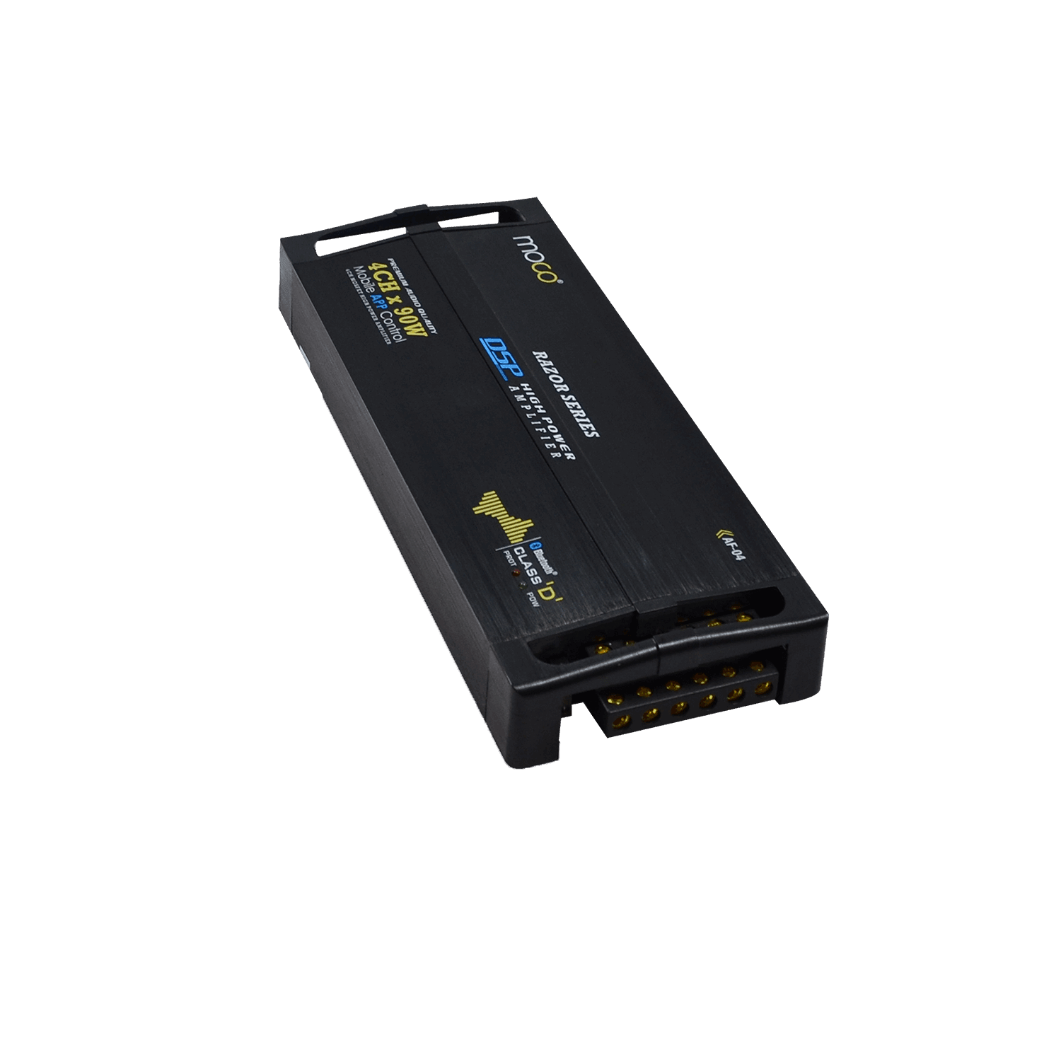 AF-04 | 4 Channel Smart Mini Amplifier with Mobile App Control (RMS 4*90W) - Moto Modz