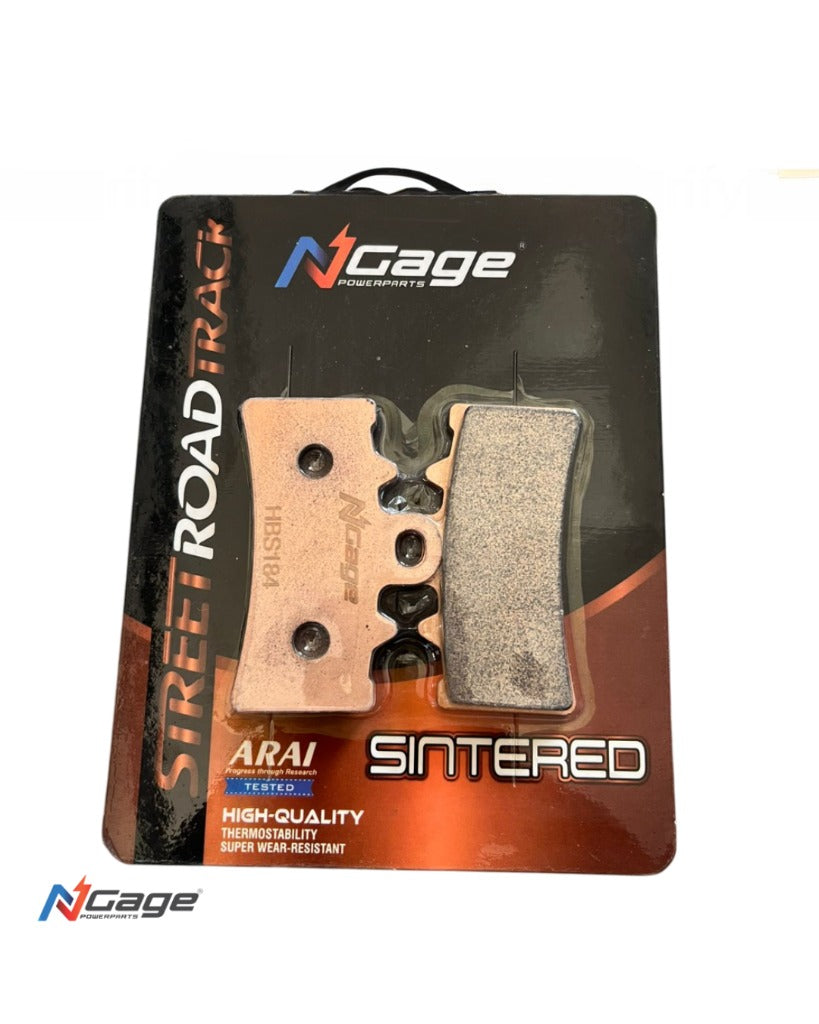 COMBO - APACHE RR 310 / RTR 310 | front and rear sintered brake pads | NGAGE POWERPARTS - ARAI Certified for Extreme Performance