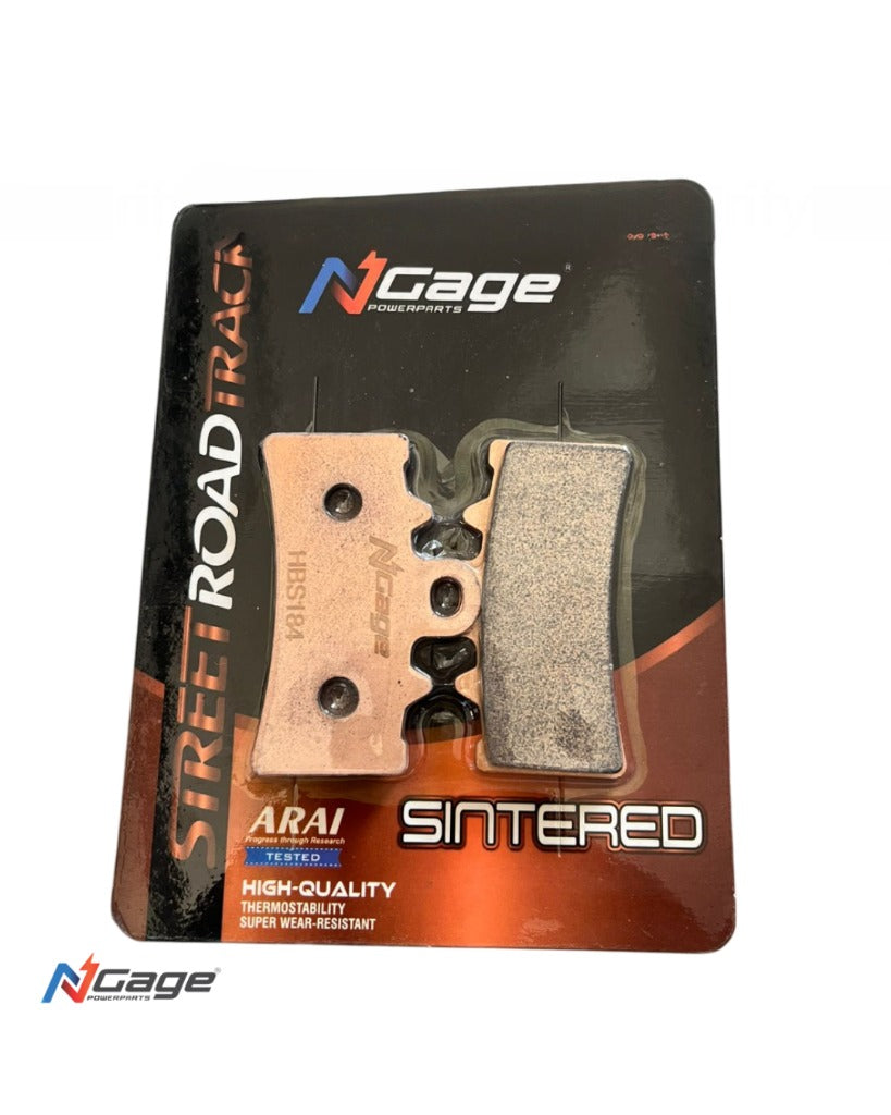 COMBO - BMW 310 GS / 310 R / 310 RR | front and rear sintered brake pads | NGAGE POWERPARTS - ARAI Certified for Extreme Performance
