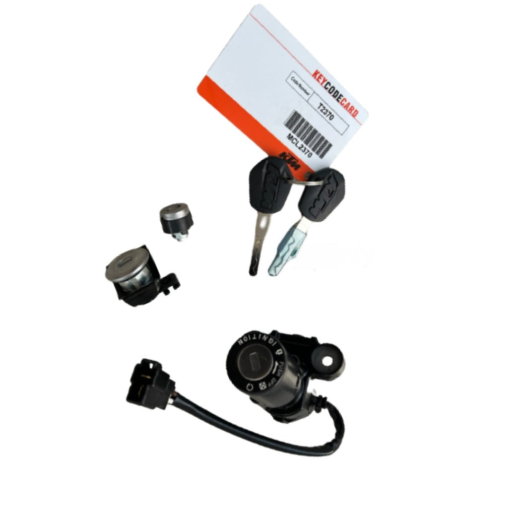 KTM duke 200 lock set without PT CAP