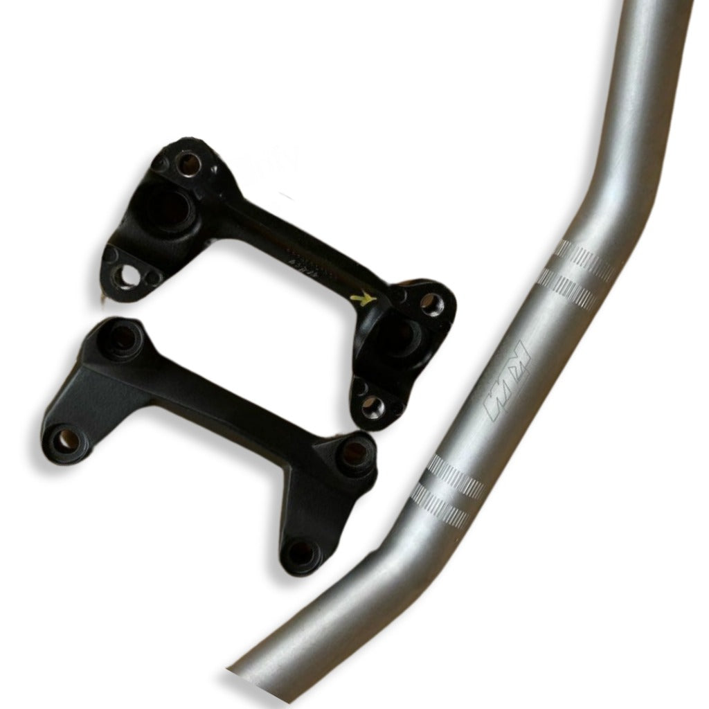 Ktm duke handlebar with handlebar holder ( SILVER ) - COMBO