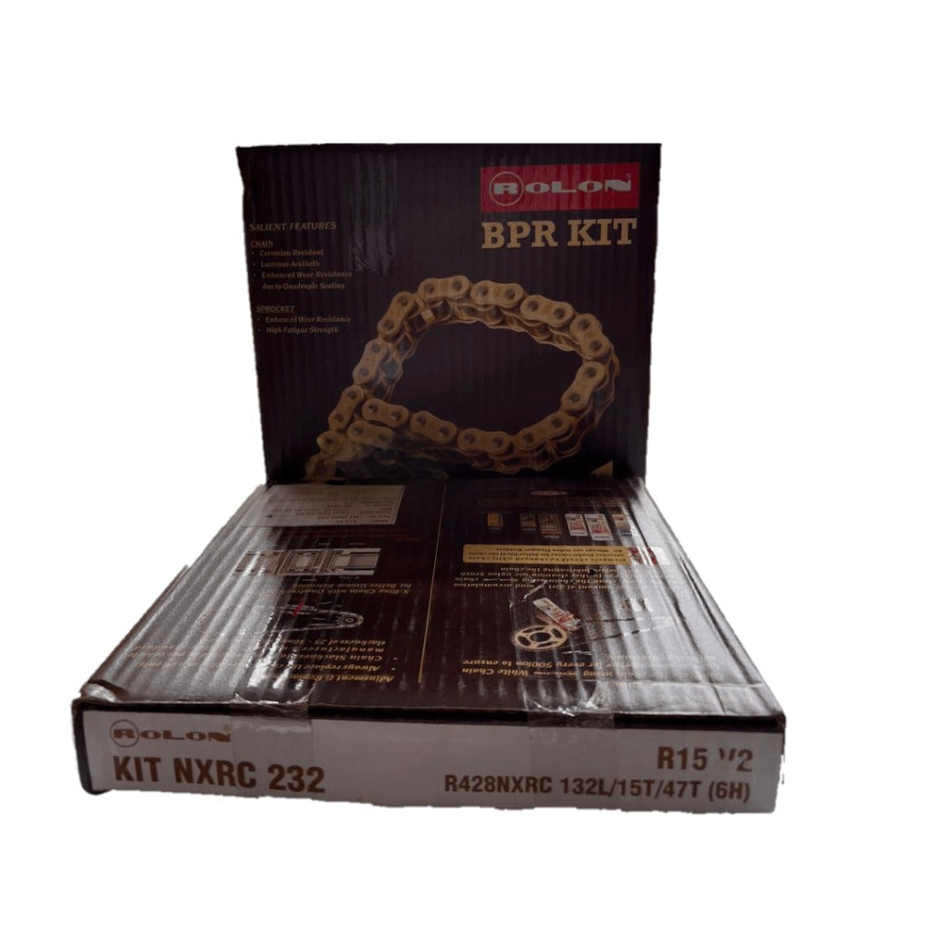 YAMAHA R15 V2 BRASS CHAIN SPROCKET KIT BY ROLON