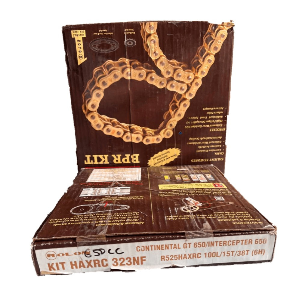 RE CONTINENTAL GT 650/ INTERCEPTOR 650 BRASS NOISE FREE CHAIN SPROCKET KIT