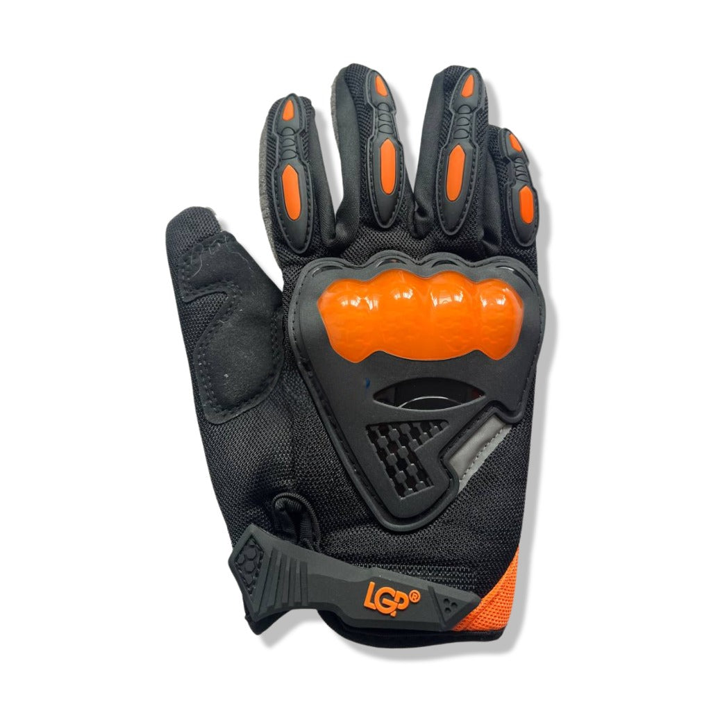 LGP motocross riding gloves | Black (Orange)