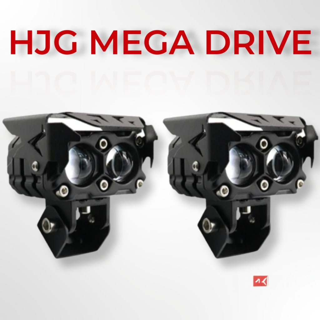 LIU HJG Mega Drive 60W Quad Shot Dual Lens/Dual Color High/Low Yellow/White LED Fog Lights (2 Pc) ( ORIGINAL)
