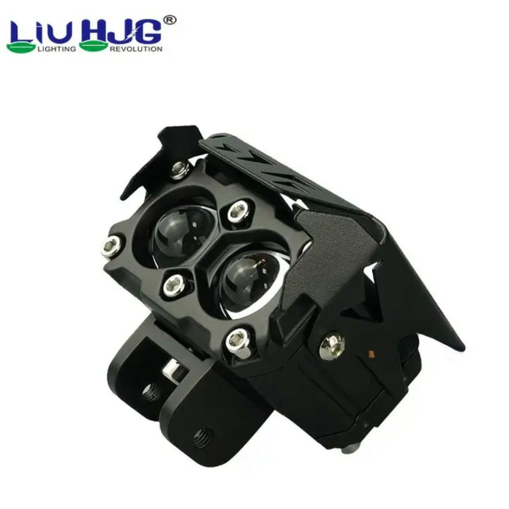 LIU HJG Mega Drive 60W Quad Shot Dual Lens/Dual Color High/Low Yellow/White LED Fog Lights (2 Pc) ( ORIGINAL)