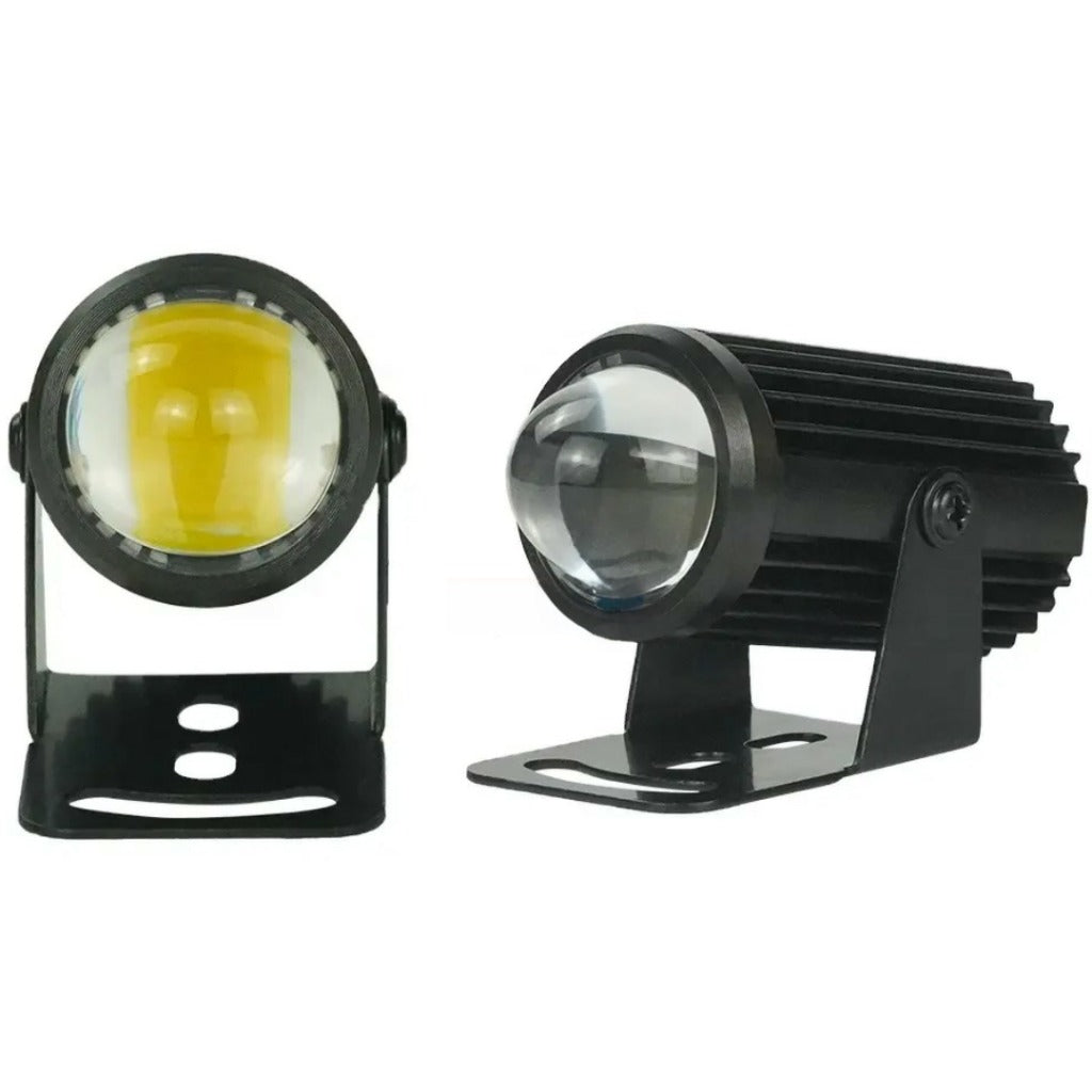 LIU HJG - Original Mini Driving Fog Lights 40W Dual Colour For universal Motorcycle/Scooters/Cars/Jeeps( UPGRADED VERSION)
