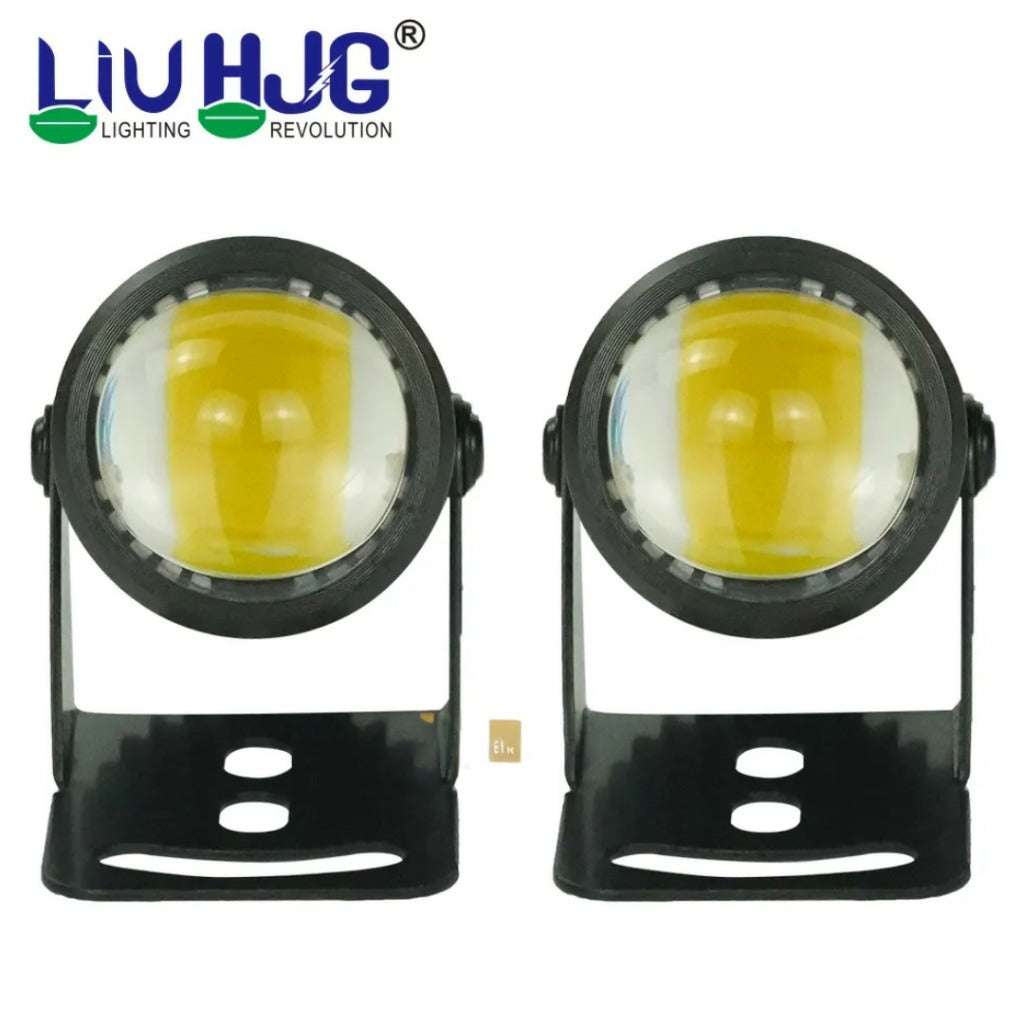 LIU HJG - Original Mini Driving Fog Lights 40W Dual Colour For universal Motorcycle/Scooters/Cars/Jeeps( UPGRADED VERSION)