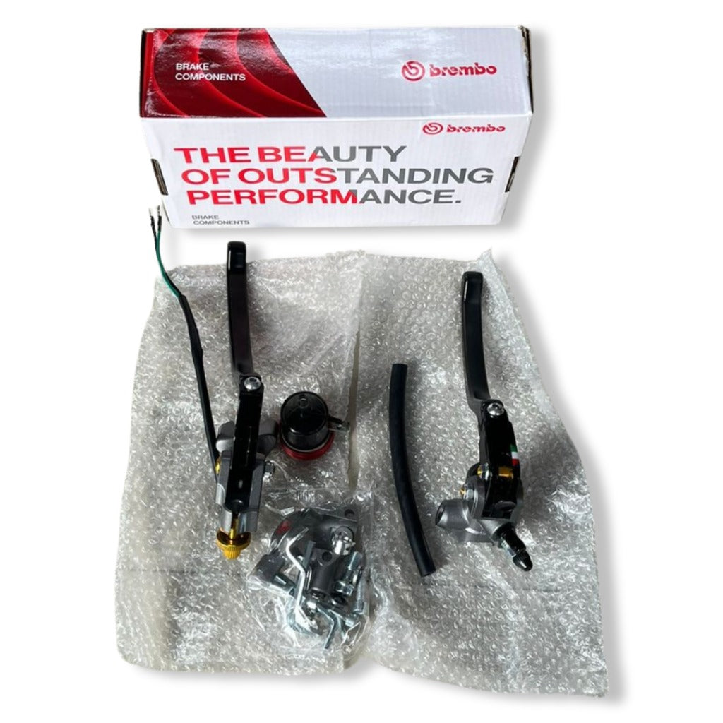 BREMBO RCS HYDRAULIC CLUTCH AND BRAKE LEVER SET - SMALL CAN ( SINGLE SIDE) - REPLICA