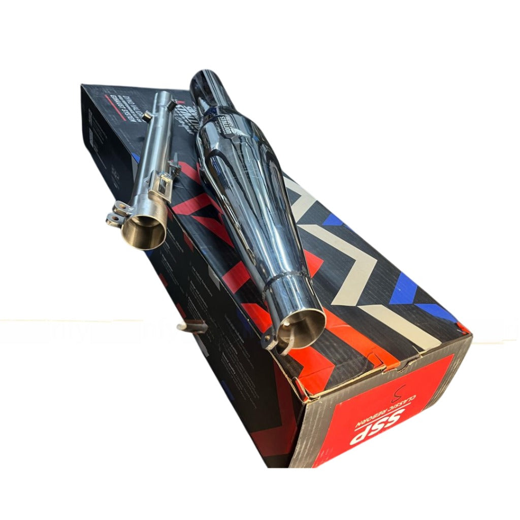 RE CLASSIC REBORN - METEOR 350 | SILVER STALLION SPORTY | DYNO High Performance Exhaust System | POLISH - LIFE TIME WARRANTY