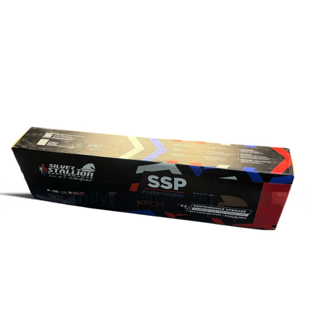 RE CLASSIC REBORN - METEOR 350 | SILVER STALLION SPORTY | DYNO High Performance Exhaust System | POLISH - LIFE TIME WARRANTY