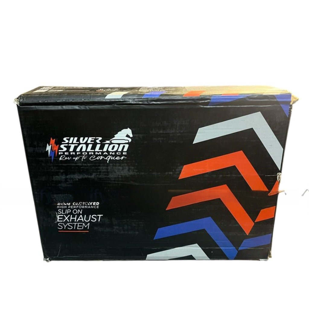 RE HIMALAYAN 450 - GUERRILLA 450 | SILVER STALLION CROSS COUNTRY | DYNO High Performance Exhaust System | BLACK - LIFE TIME WARRANTY