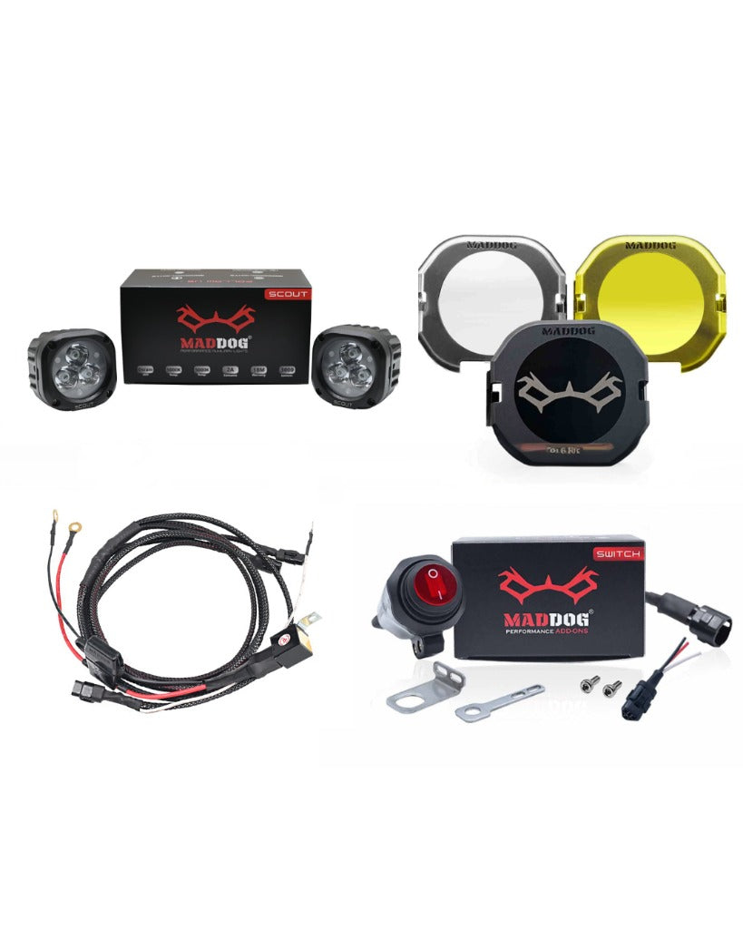 Maddog Scout Auxiliary Light Combo (set of 4)