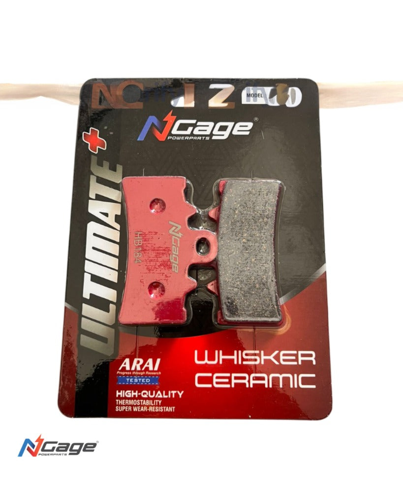 DOMINAR 250/400 (UG19 ONWARDS ) |front and rear whisker ceramic Ultimate + brake pads | NGAGE POWERPARTS - COMBO HB184 HB163