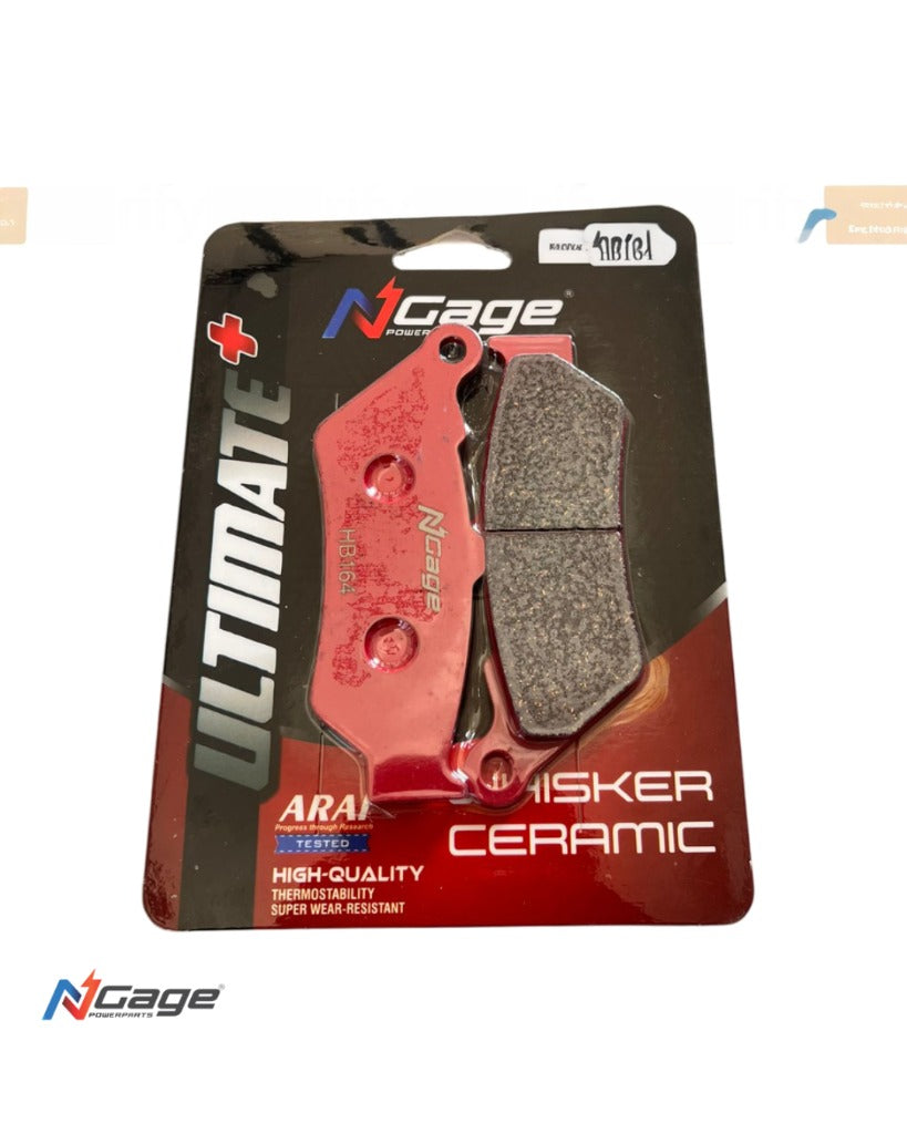 RE INTERCEPTOR 650- CONTINENTAL GT 650 | front whisker ceramic Ultimate + brake pads | NGAGE POWERPARTS