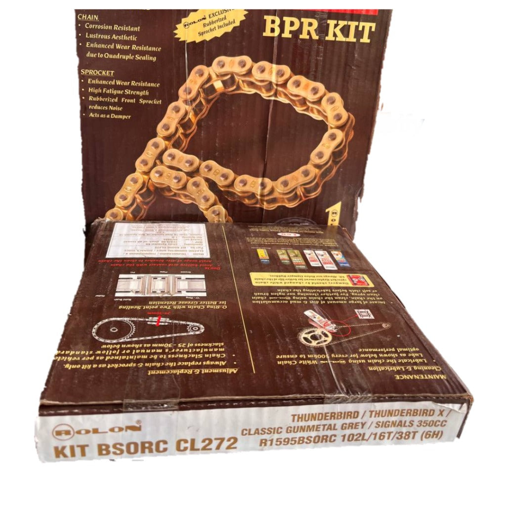 RE THUNDERBIRD 350 / CLASSIC 350 DOUBLE DISC BRASS CHAIN SPROCKET KIT