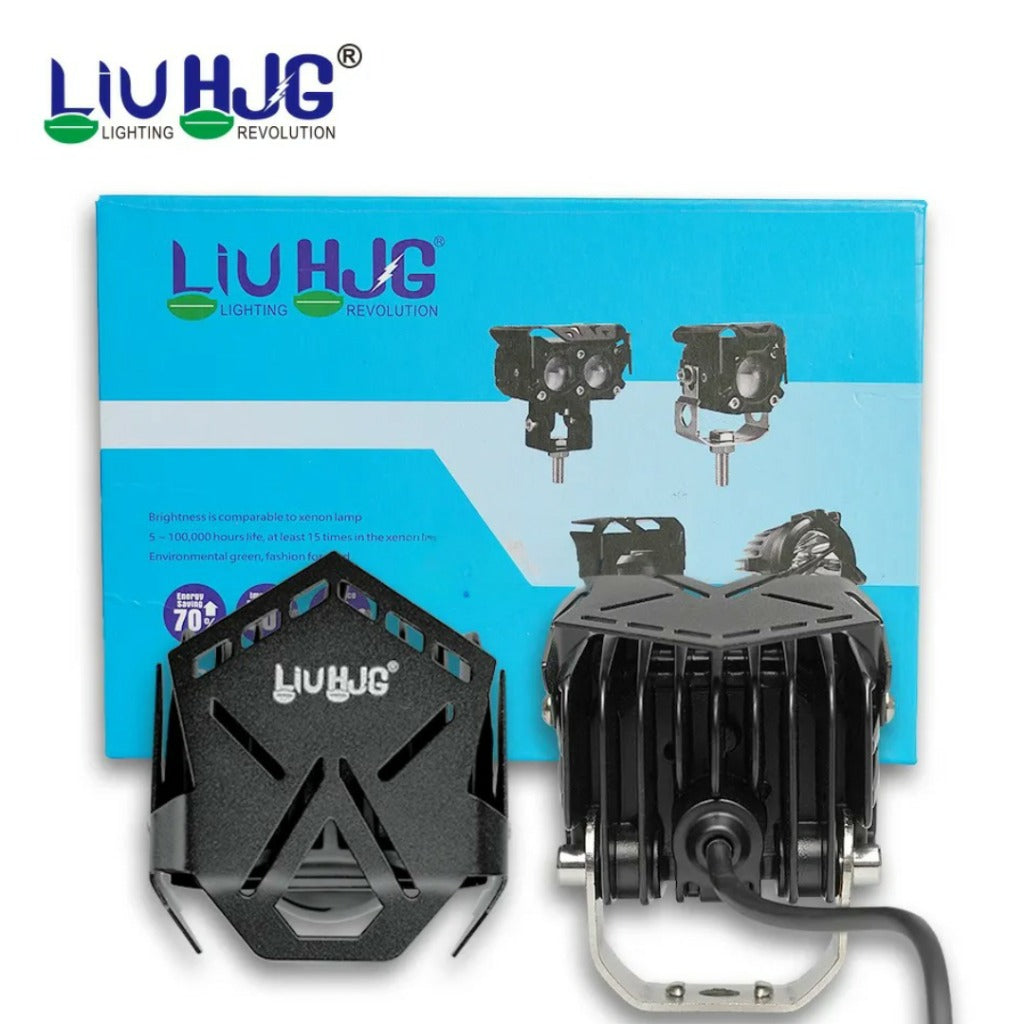 HJG Mono Lens 60W Ultra Wide Driving Lights White (Pair) 12V 80V