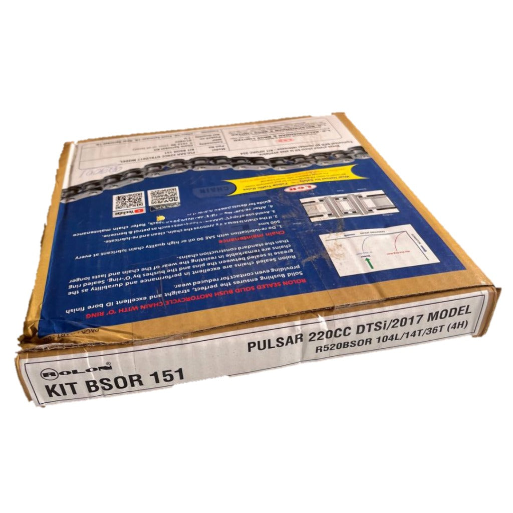 PULSAR 220 ROLON CHAIN SPROCKET KIT 2017 MODEL