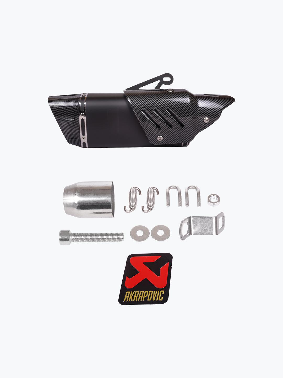 Akrapovic Centre Black End Carbon Shield Exhaust - Moto Modz