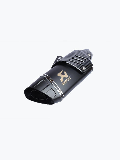 Akrapovic Full Black Carbon Shield Exhaust Premium - Moto Modz