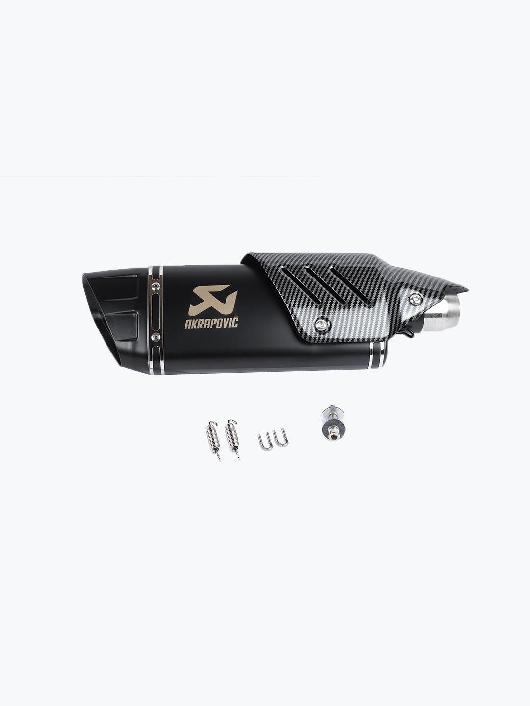 Akrapovic Full Black Carbon Shield Exhaust Premium - Moto Modz