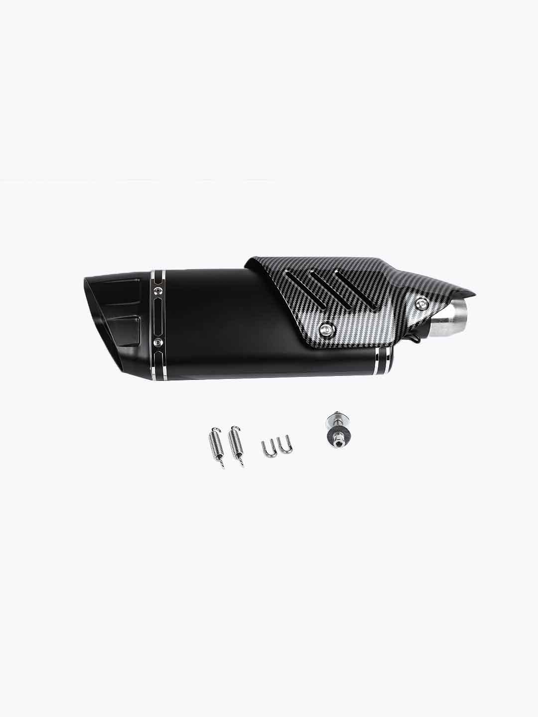 Akrapovic Full Black Carbon Shield Exhaust Premium - Moto Modz