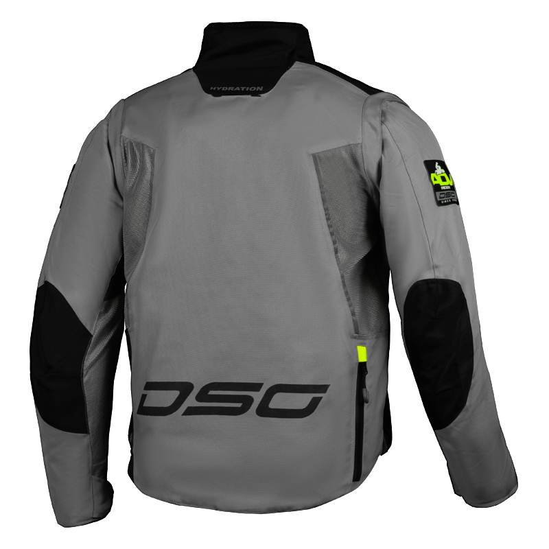 DSG Adv Riding Jacket Grey Black Yellow Flou