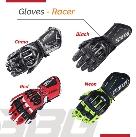 BBG Racer Gloves - Moto Modz