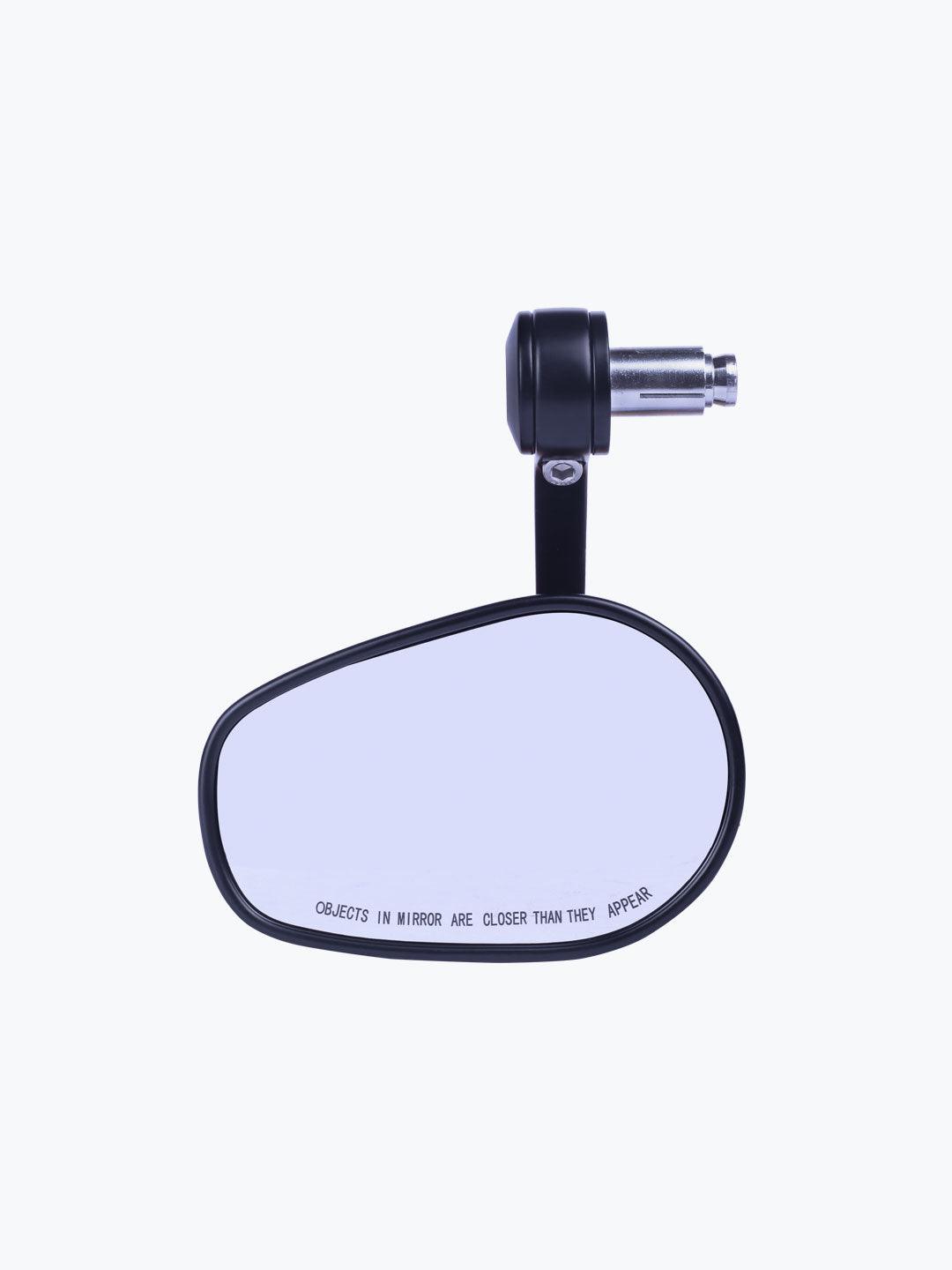 COSMOS SF169 Oval Mirror Black - Moto Modz