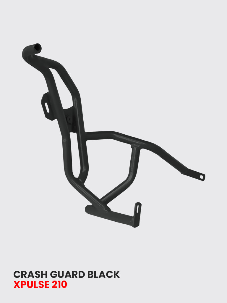 ADV CRASH GUARD WITH 4 METAL SLIDER BLACK FOR XPULSE 210 2025 / SB 1037-BLACK