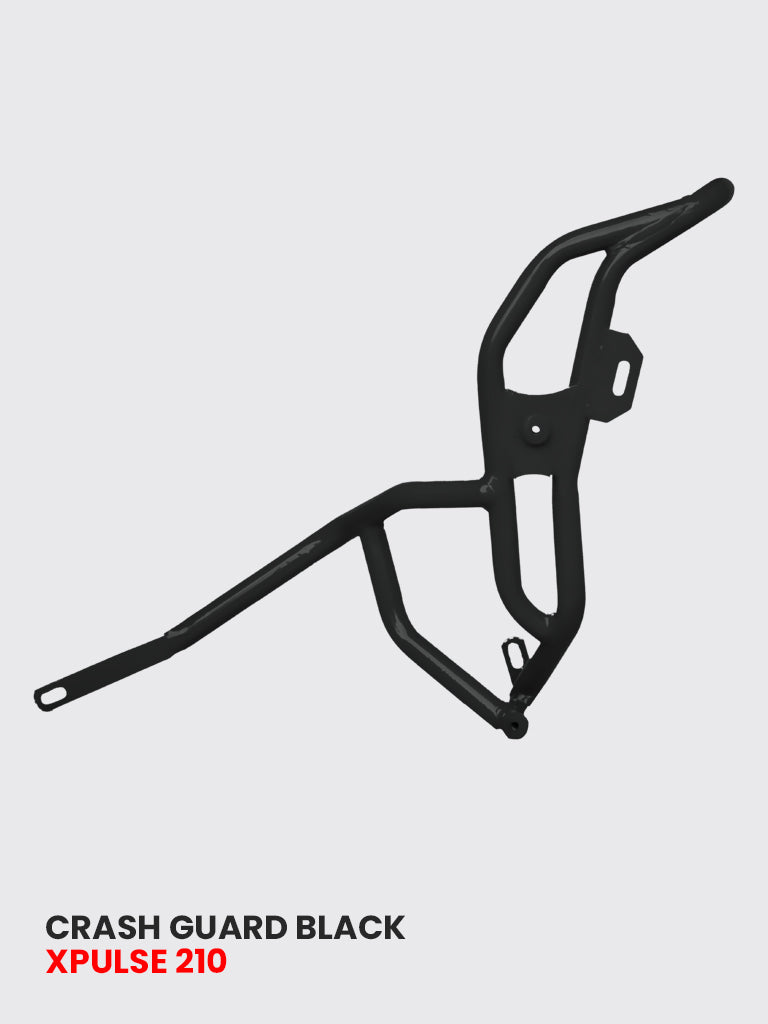 ADV CRASH GUARD WITH 4 METAL SLIDER BLACK FOR XPULSE 210 2025 / SB 1037-BLACK