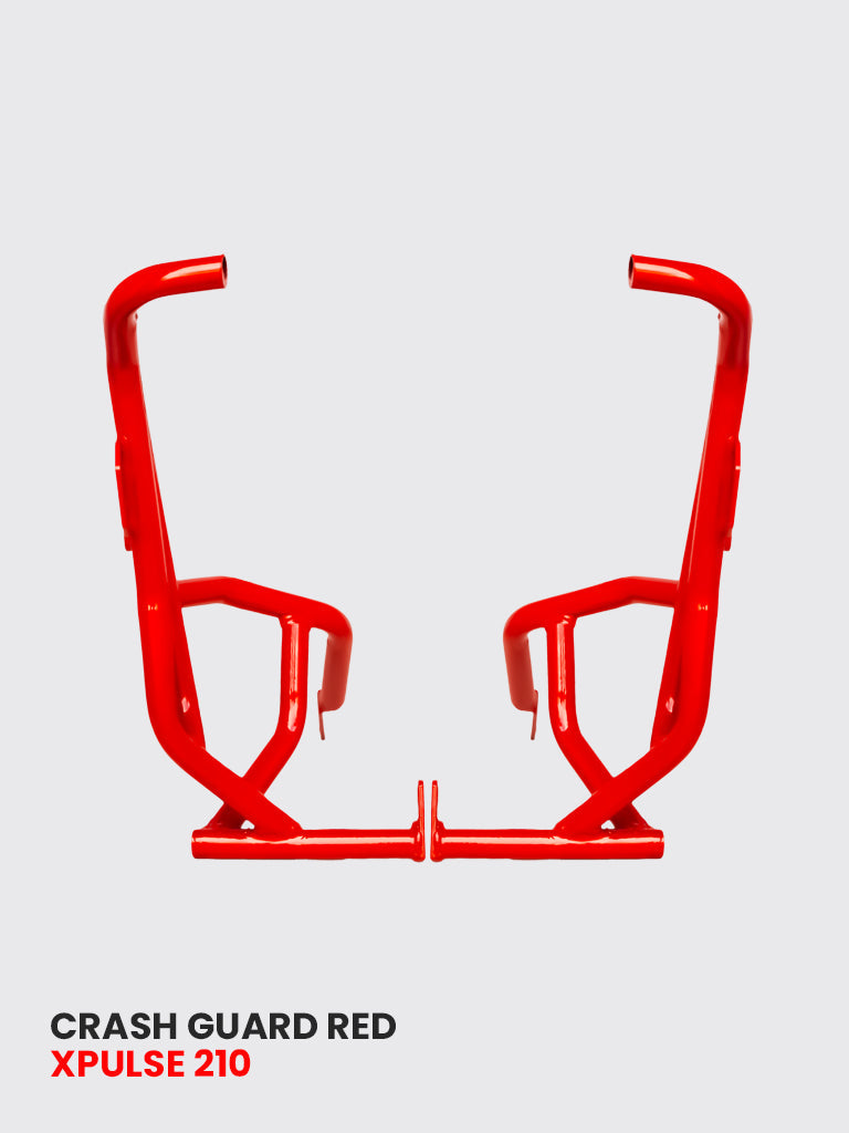 ADV CRASH GUARD WITH 4 METAL SLIDER RED FOR XPULSE 210 2025 / SB 1037-RED