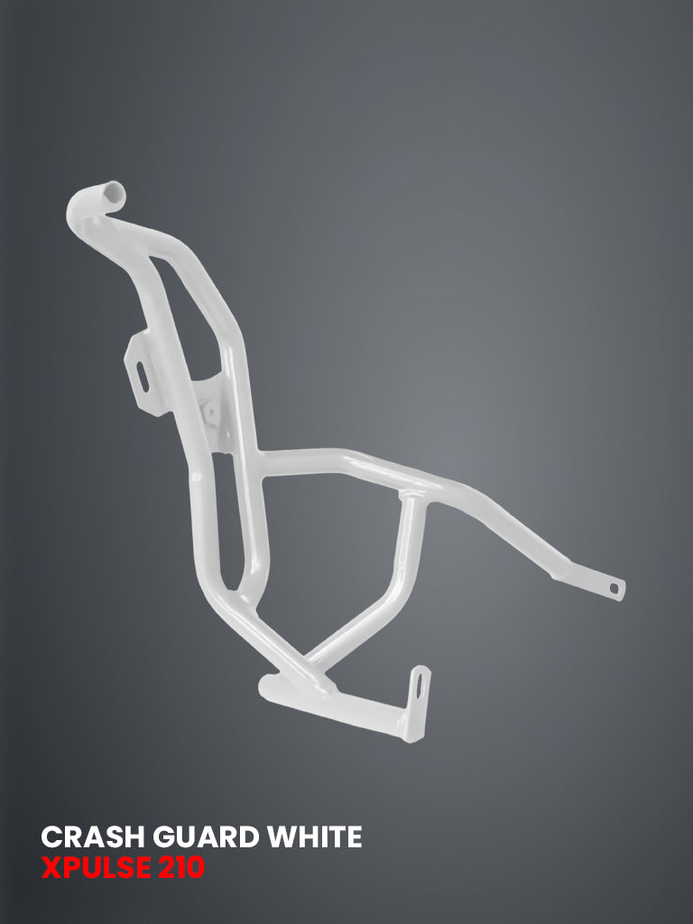 ADV CRASH GUARD WITH 4 METAL SLIDER WHITE FOR XPULSE 210 2025 / SB 1037-WHITE