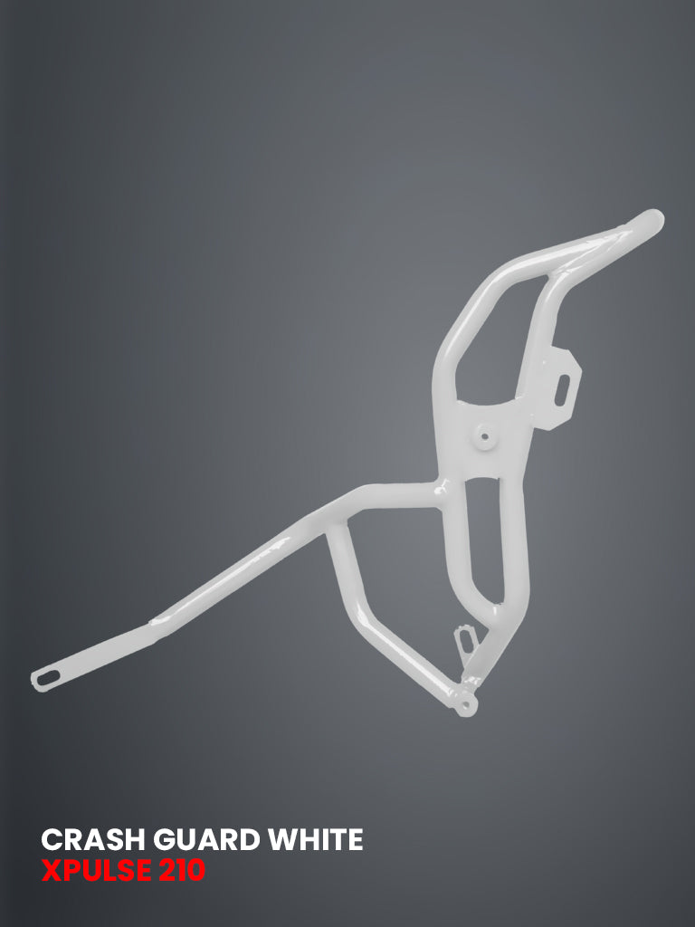 ADV CRASH GUARD WITH 4 METAL SLIDER WHITE FOR XPULSE 210 2025 / SB 1037-WHITE