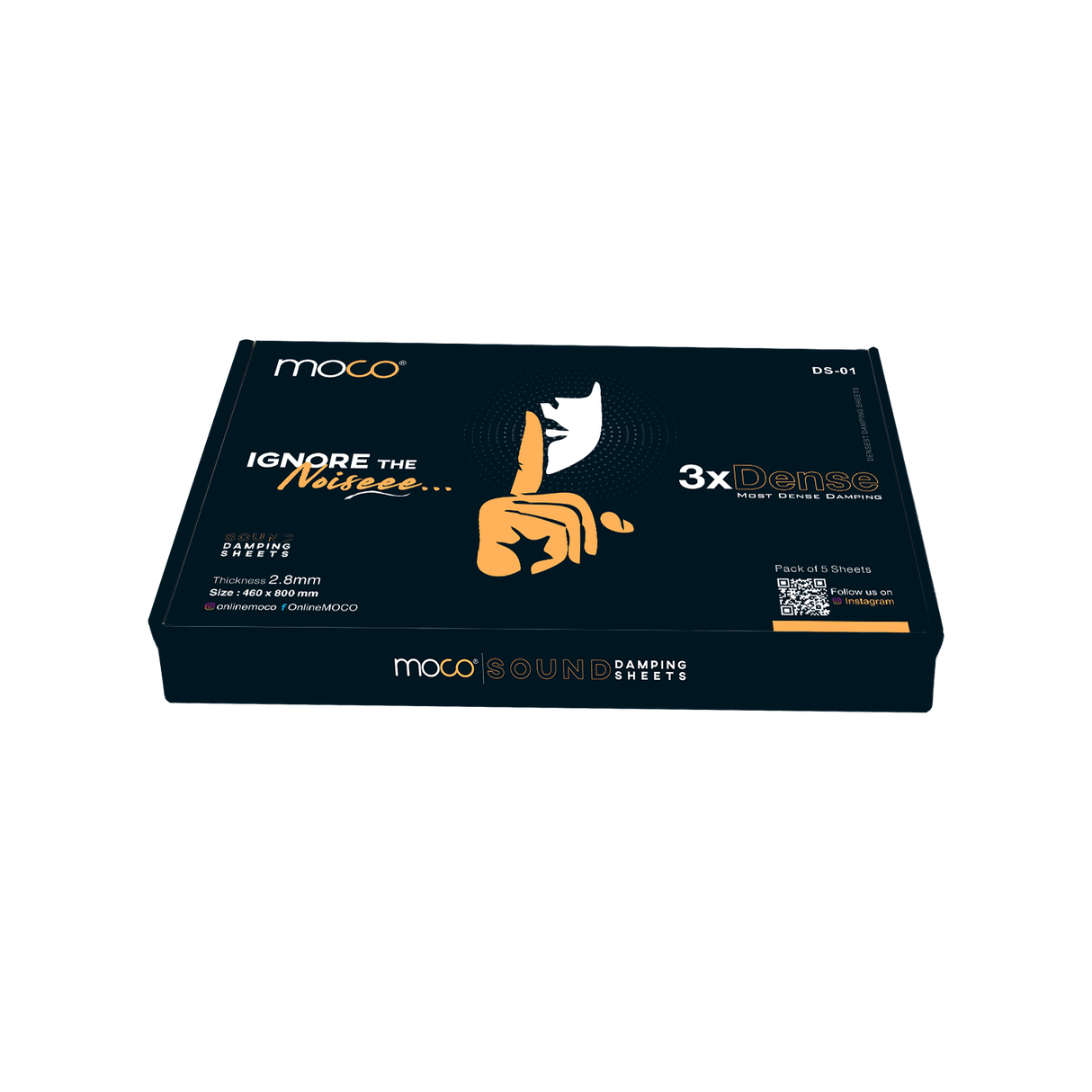 DS-01 | 3x Dense Sound Damping Sheets (Pack of 5 Sheets) - Moto Modz