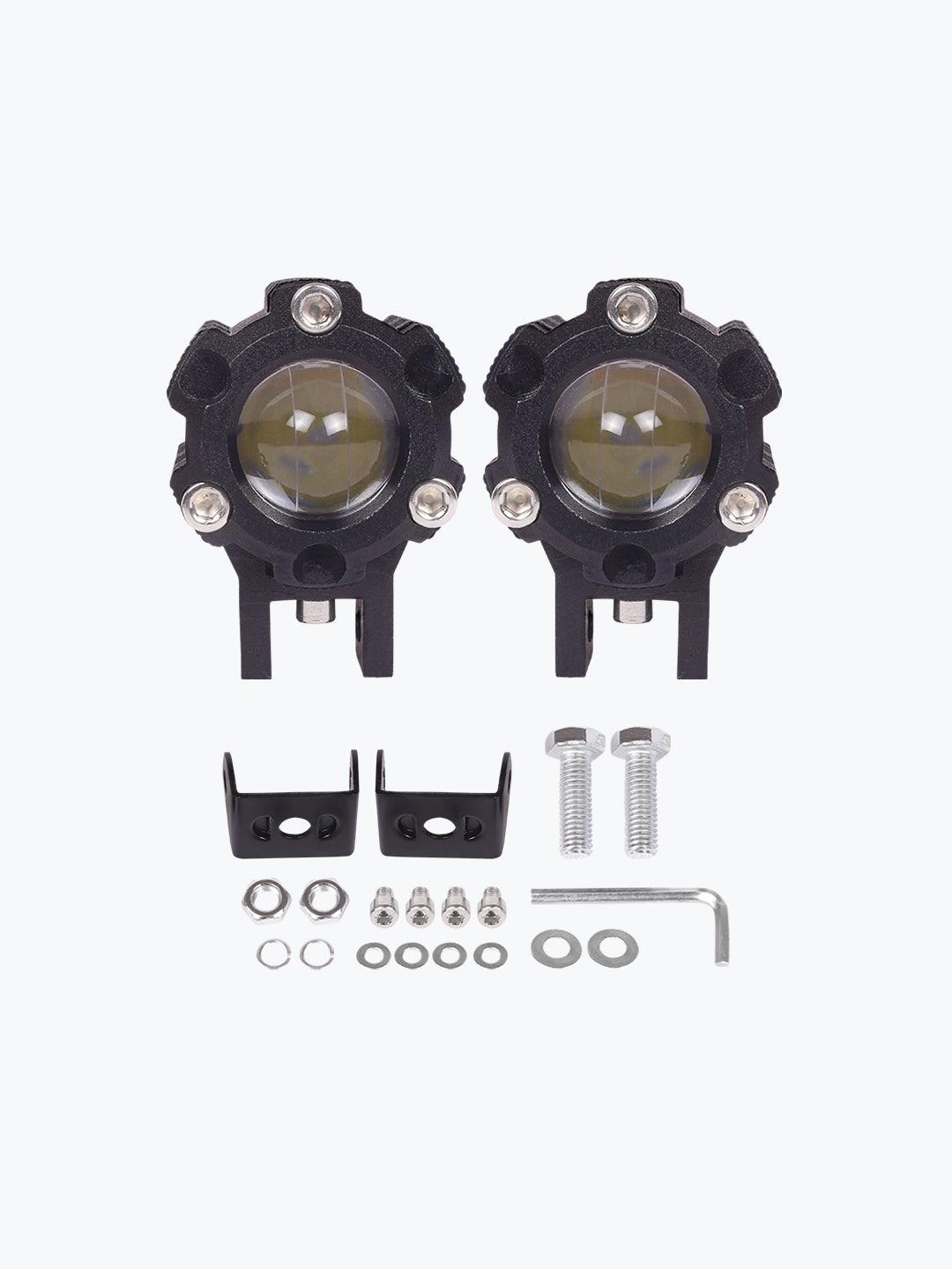 Foglight Pair Yellow White Economy 2.0 - Moto Modz