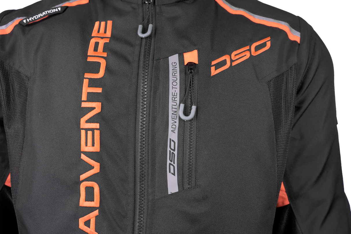 DSG Adv Riding Jacket Black Orange