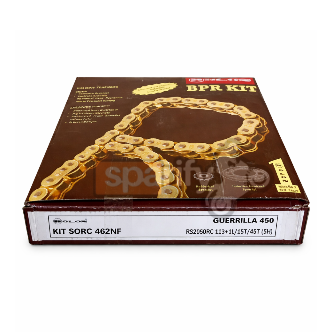 RE GUERRILLA 450 Rolon Brass Chain Sprocket Kit SORC 462NF