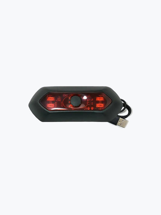 Helmet Flash LED Oval Light Red - Moto Modz