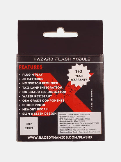 Hero Xpulse 200 Flash X Hazard Module - Moto Modz