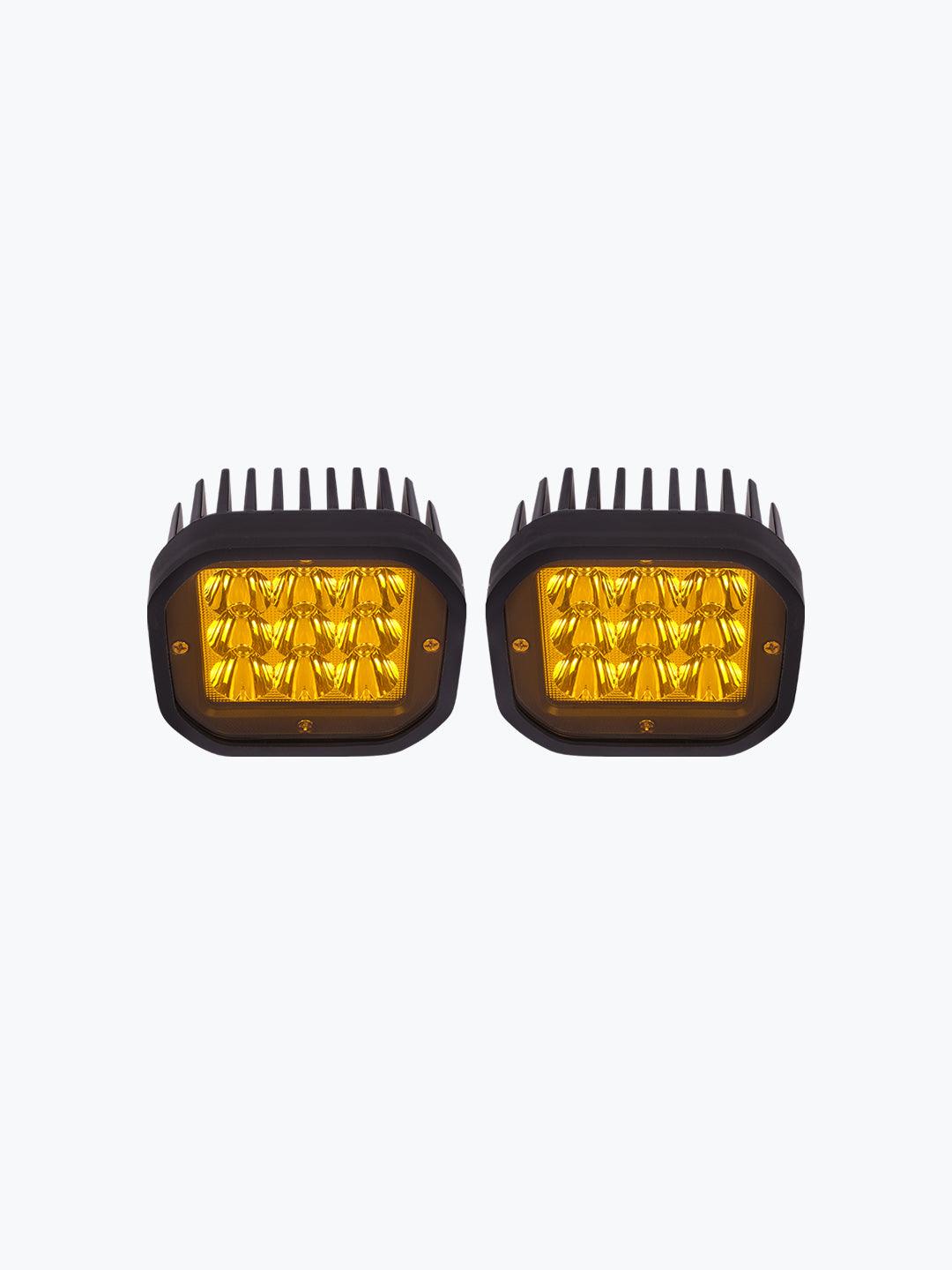 HJG 9 LED Fog Light With Yellow Cap Premium - Moto Modz