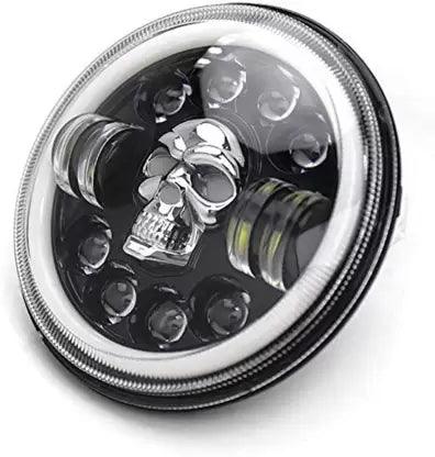 HJG SKULL LED HEADLIGHT (7 INCH) - Moto Modz