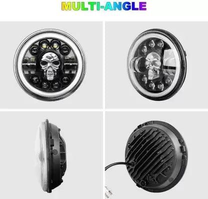 HJG SKULL LED HEADLIGHT (7 INCH) - Moto Modz