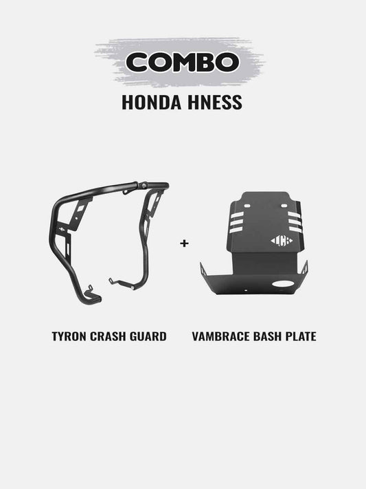 Hness Combo-Tyron  Crash Guard+Vambrace Bash Plate - Moto Modz