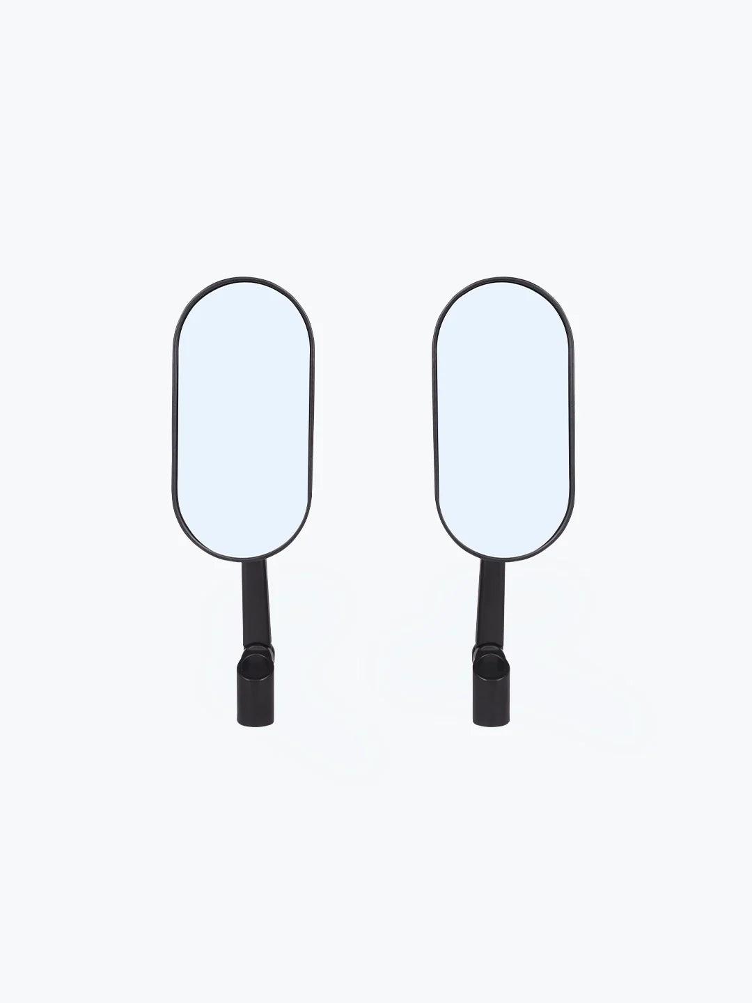 Inverted Alloy CNC Carbon Fiber Oval Mirror - Moto Modz