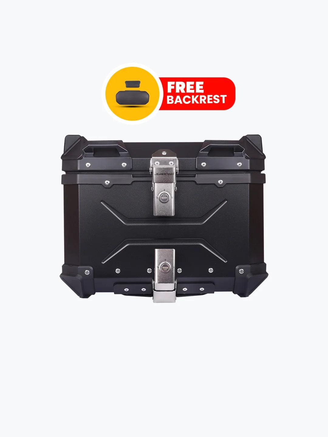 Jb Racing Top Case Space X 45L Premium With Back Rest Pad - Moto Modz