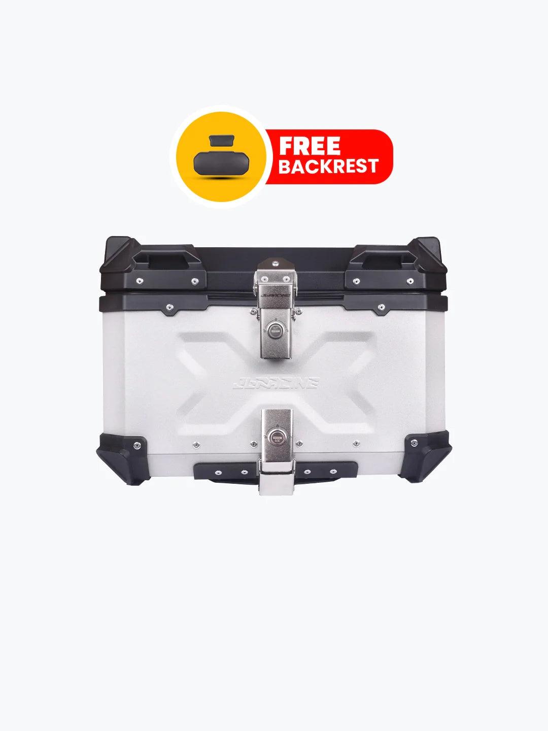 Jb Racing Top Case X 55L Premium With Back Rest Pad - Moto Modz