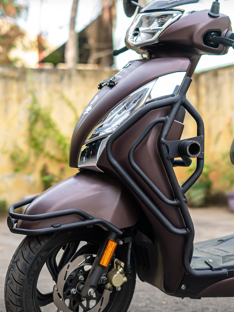 JUPITER 125 BS6 CRASH GUARD 3 IN 1 WITH FOOTPEG / SB 1076