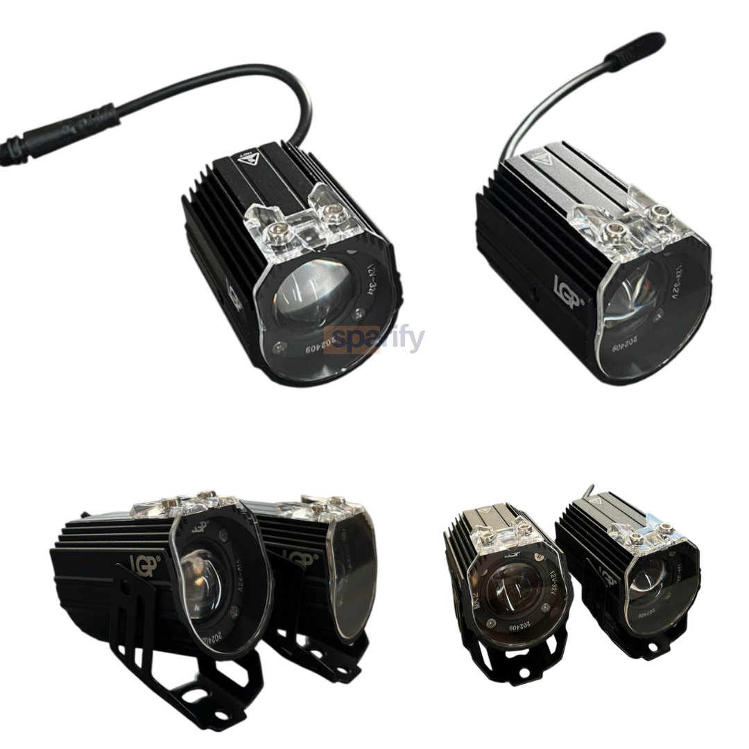 MK02 Spotlight | IP67 waterproof | auxiliary lights with with harness | compatible for all motorcycles and cars - premium by LGP (18 months warranty)
