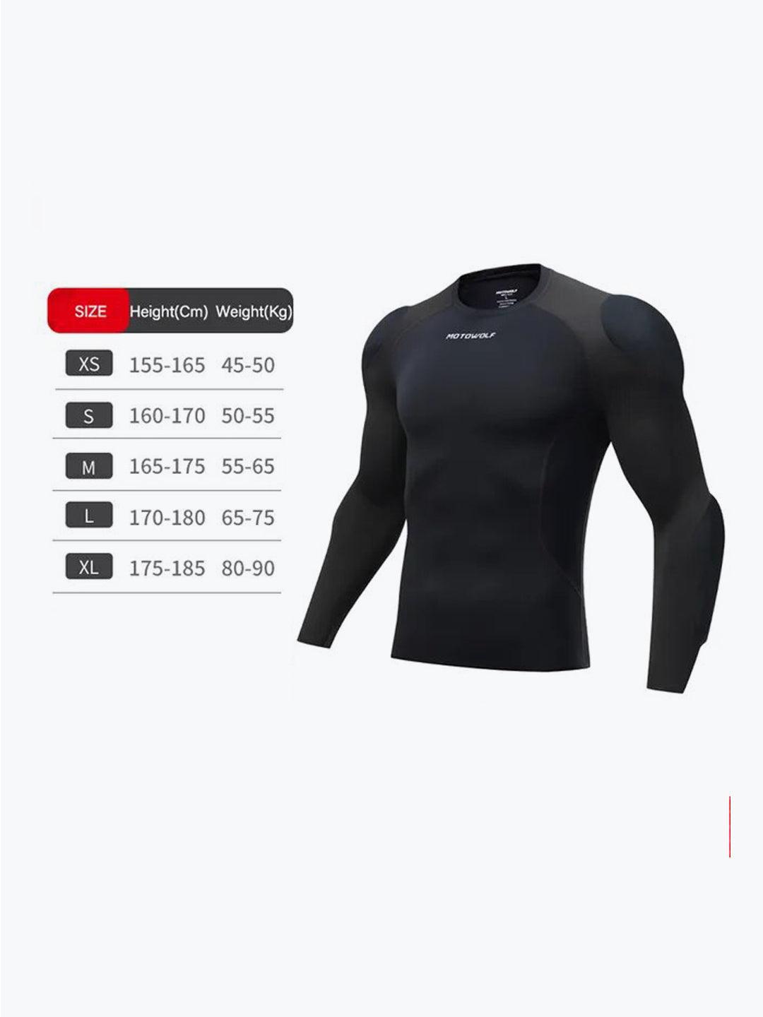 Motowolf Armour Jacket Black 1035 - Moto Modz